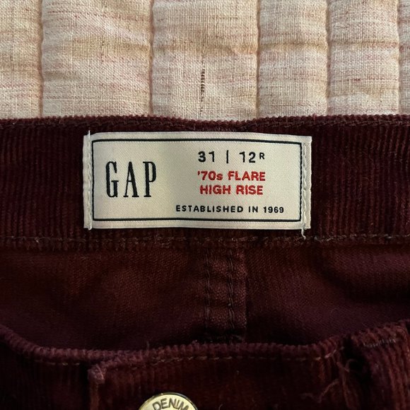 Gap 70’s Flare High-Rise Corduroy Pants Size 12 / 31 - Picture 9 of 13
